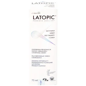 Kem dưỡng ẩm Latopic Face And Body Cream làm dịu ngứa da dị ứng, kích ứng da, giảm thô ráp da (75ml)