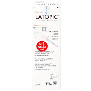 Kem dưỡng ẩm Latopic Face And Body Cream làm dịu ngứa da dị ứng, kích ứng da, giảm thô ráp da (75ml)