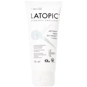 Kem dưỡng ẩm Latopic Face And Body Cream làm dịu ngứa da dị ứng, kích ứng da, giảm thô ráp da (75ml)