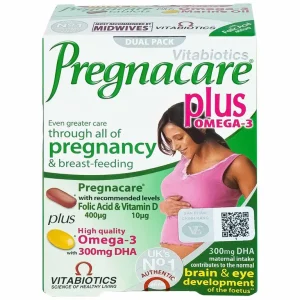 Viên uống Pregnacare Plus Omega-3 Vitabiotics bổ sung Vitamin, Omega-3 và khoáng chất (56 viên)