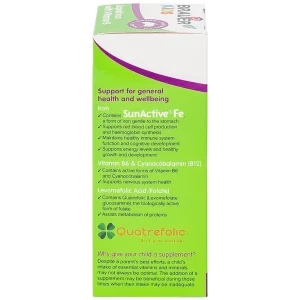 Siro Brauer Kids Liquid Iron With Vitamin B bổ sung sắt và vitamin hỗ trợ giảm thiếu máu (200ml)