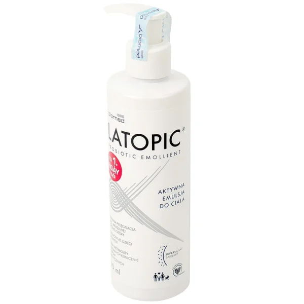 Nhũ tương Probiotic Emollient Latopic làm dịu da, giảm ngứa, giảm khô (250ml)