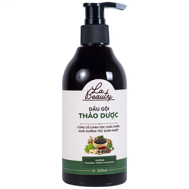 Dầu gội thảo dược La Beauty loại bỏ dầu nhờn trên da đầu, ngăn nấm, gàu và giảm gãy rụng (300ml)