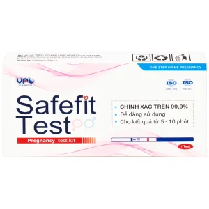 Que thử thai nhanh Safefit Test (Hộp 1 que x 1 cốc nhựa)