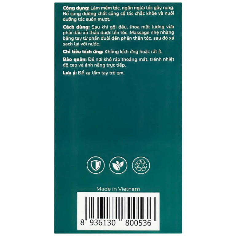 Dầu xả thảo dược La Beauty củng cố chân tóc chắc khỏe, suôn mượt và ngăn ngừa gãy rụng (300ml)
