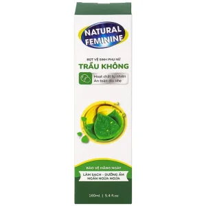 Bọt vệ sinh phụ nữ Trầu Không Natural Feminine làm sạch, dưỡng ẩm, ngăn ngừa ngứa (160ml)