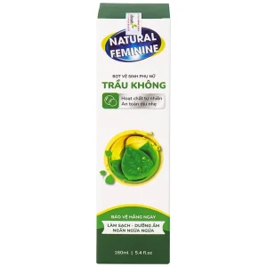 Bọt vệ sinh phụ nữ Trầu Không Natural Feminine làm sạch, dưỡng ẩm, ngăn ngừa ngứa (160ml)