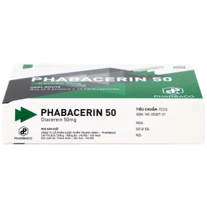 Thuốc uống Phabacerin 50 Pharbaco điều trị thoái hóa khớp (3 vỉ x 10 viên)
