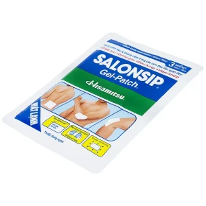 Cao dán Salonsip Gel - Patch Hisamitsu giảm đau, kháng viêm do mỏi cơ, đau cơ (8 gói x 3 miếng)