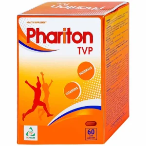 Viên uống Phariton TVPharma hỗ trỡ tăng cường sức khỏe, nâng cao sức đề kháng (12 vỉ x 5 viên)