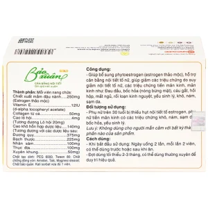 Viên uống Bảo Xuân Gold Nam Dược bổ sung phytoestrogen, cân bằng nội tiết tố nữ (3 vỉ x 10 viên)