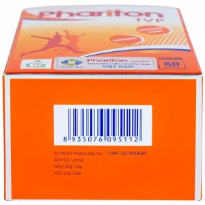 Viên uống Phariton TVPharma hỗ trỡ tăng cường sức khỏe, nâng cao sức đề kháng (12 vỉ x 5 viên)