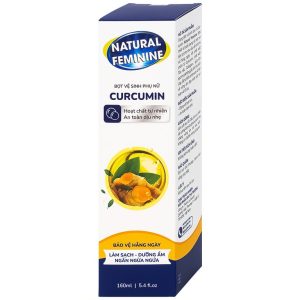 Bọt vệ sinh phụ nữ Curcumin Natural Feminine làm sạch, dưỡng ẩm, ngăn ngừa ngứa (160ml)