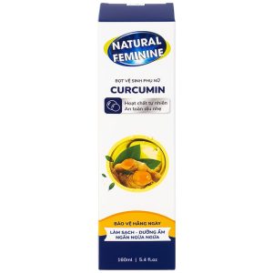 Bọt vệ sinh phụ nữ Curcumin Natural Feminine làm sạch, dưỡng ẩm, ngăn ngừa ngứa (160ml)