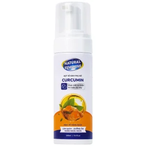 Bọt vệ sinh phụ nữ Curcumin Natural Feminine làm sạch, dưỡng ẩm, ngăn ngừa ngứa (160ml)