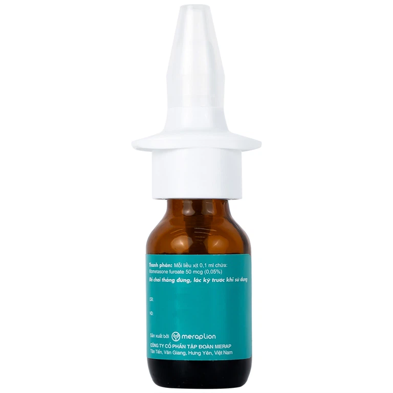 Thuốc xịt mũi Adacast Meraplion điều trị viêm mũi dị ứng, sung huyết và mất mùi, viêm mũi xoang (60 liều)