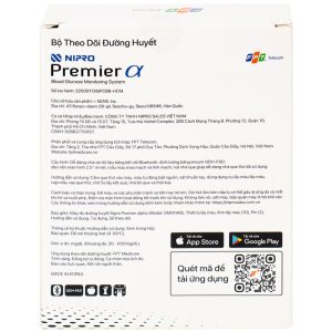 Máy đo đường huyết Nipro Premier Alpha giúp đo đường huyết một cách an toàn, nhanh chóng, chính xác