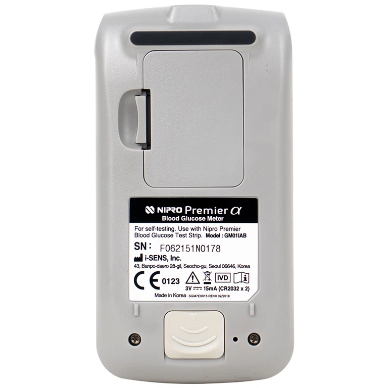 Máy đo đường huyết Nipro Premier Alpha giúp đo đường huyết một cách an toàn, nhanh chóng, chính xác