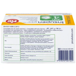 Đầu kim tiêm tiểu đường PIC Insupen Original dùng để gắn vào đầu bút tiêm insulin (100 Cái)