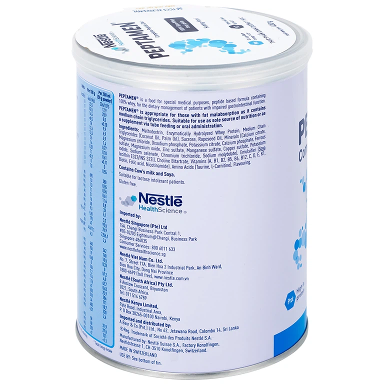 Sữa Peptamen Nestlé cải thiện việc hấp thu đạm, không gây tiêu chảy (400g)