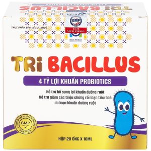 Thực phẩm bảo vệ sức khỏe Probiotics Tribacilus HGSG Pharma hỗ trợ bổ sung lợi khuẩn đường ruột (20 ống x 10ml)