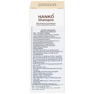Dầu gội Hanko Shampoo giúp loại bỏ gàu, nấm, ngứa (100ml)