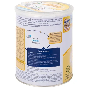 Sữa bột Nutren Junior 800g Nestlé bổ sung hoặc thay thế bữa ăn hàng ngày cho trẻ suy dinh dưỡng