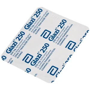 Thuốc Glazi 250 Abbott điều trị viêm xoang cấp, viêm tai giữa cấp, viêm họng, viêm amidan (2 vỉ x 6 viên)