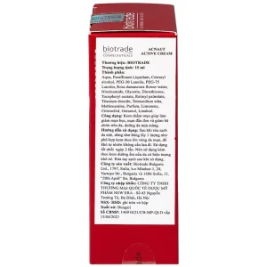 Kem chấm mụn Acnaut Active Cream 15ml Biotrade giảm mụn bọc, mụn đầu đen