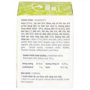 Nước Yến Sào chưng đường phèn Greenbird bồi bổ cơ thể, ngăn ngừa lão hóa (72g)