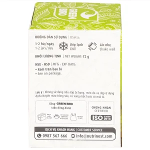 Nước Yến Sào chưng đường phèn Greenbird bồi bổ cơ thể, ngăn ngừa lão hóa (72g)