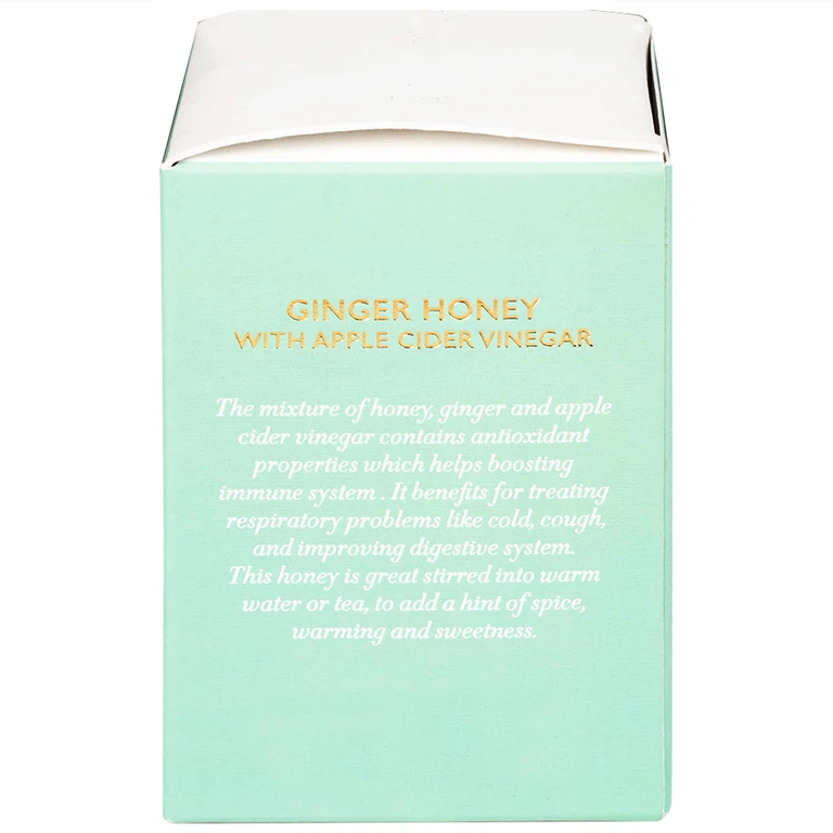 Mật ong gừng và giấm táo Miele 250g hỗ trợ thanh lọc cơ thể, bổ sung lợi khuẩn