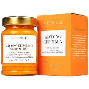 Mật ong curcumin Miele 250g tốt cho hệ tiêu hóa, hỗ trợ tăng cường đề kháng
