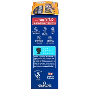 Viên nhai Wellkid multi-vitamin smart chewable 4-12 years Vitabiotics tăng cường sức khỏe (3 vỉ x 10 viên)
