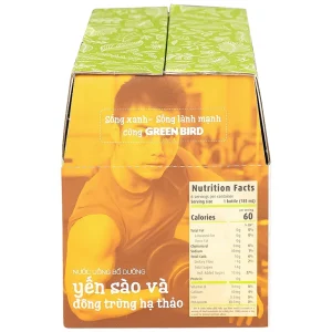 Nước Yến Sào và Đông Trùng Hạ Thảo Greenbird bổ sung dưỡng chất tốt cho sức khỏe (6 chai x 185ml)