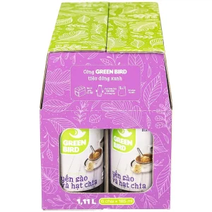 Nước yến sào và hạt chia Greenbird giúp khỏe dáng đẹp da và bổ sung năng lượng (6 chai x 185ml)