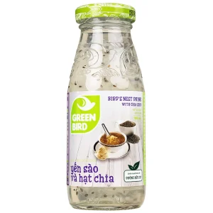 Nước yến sào và hạt chia Greenbird giúp khỏe dáng đẹp da và bổ sung năng lượng (6 chai x 185ml)
