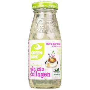 Nước yến sào Collagen Greenbird giúp bổ sung năng lượng, dưỡng chất từ yến sào và collagen (6 chai x 185ml)