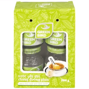 Nước Yến Sào chưng đường phèn Green Bird bồi bổ cơ thể, ngăn ngừa lão hóa (4 hũ x 72g)