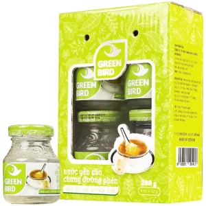 Nước Yến Sào chưng đường phèn Green Bird bồi bổ cơ thể, ngăn ngừa lão hóa (4 hũ x 72g)