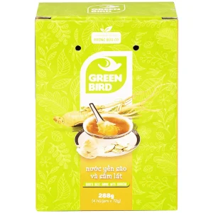 Nước Yến Sào và Sâm Lát Green Bird bổ sung dưỡng chất, tăng cường sức khỏe (4 hũ x 72g)