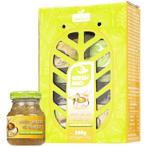 Nước Yến Sào và Sâm Lát Green Bird bổ sung dưỡng chất, tăng cường sức khỏe (4 hũ x 72g)