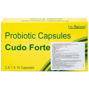 Viên uống Cudo Forte La Renon hỗ trợ điều trị bệnh thận mạn tính (3 hộp lẻ x 10 viên)