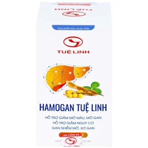 Viên uống giải độc gan Hamogan Tuệ Linh hỗ trợ giảm mỡ máu, mỡ gan (30 viên)