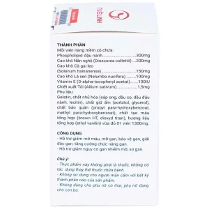 Viên uống giải độc gan Hamogan Tuệ Linh hỗ trợ giảm mỡ máu, mỡ gan (30 viên)