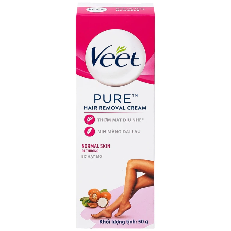 Kem tẩy lông Veet Pure 50g cho da, hiệu quả chỉ từ 3 đến 6 phút