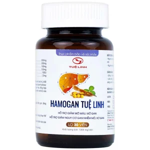 Viên uống giải độc gan Hamogan Tuệ Linh hỗ trợ giảm mỡ máu, mỡ gan (30 viên)