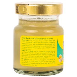Nước yến sào cao cấp Nunest Kids vị chuối tăng cường sức khoẻ, ăn ngon (6 hũ x 70ml)