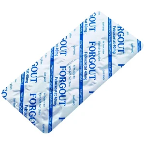 Thuốc Forgout 40mg TW3 điều trị tăng acid uric mạn tính, viêm khớp do gout (2 vỉ x 15 viên)