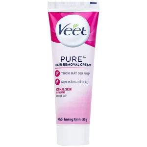 Kem tẩy lông Veet Pure 50g cho da, hiệu quả chỉ từ 3 đến 6 phút